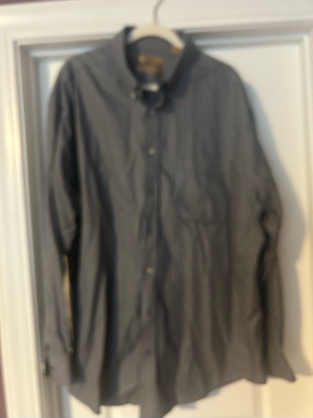 Routree and York Men's Long-Sleeve Button-Up Shirt - Charcoal Check
